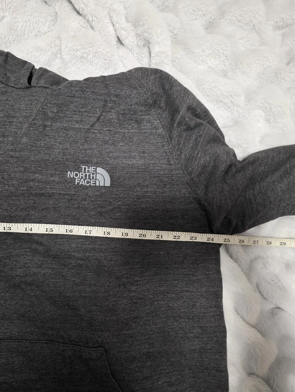 The North Face Men's Gray Hooded Lightweight Pullover Size XXL